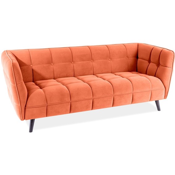 Sofa CASTELLO 3 Velvet Wenge/Cynamon Bluvel 4215