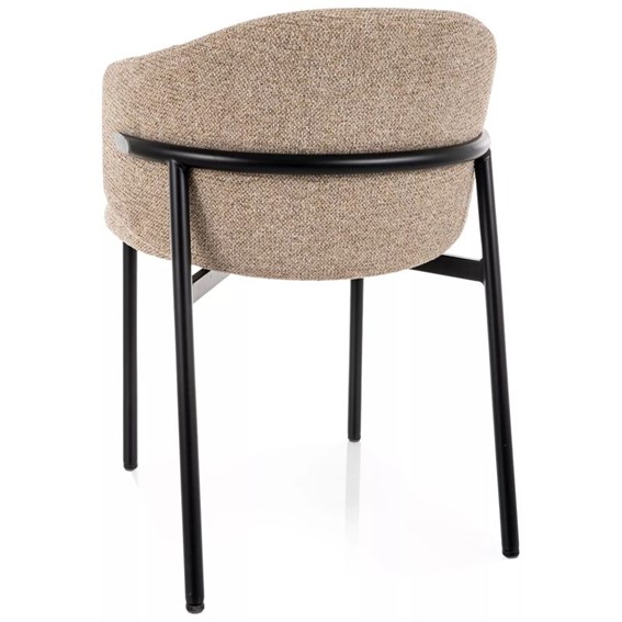 Krzesło OSAKA Beż/Czarny Mat