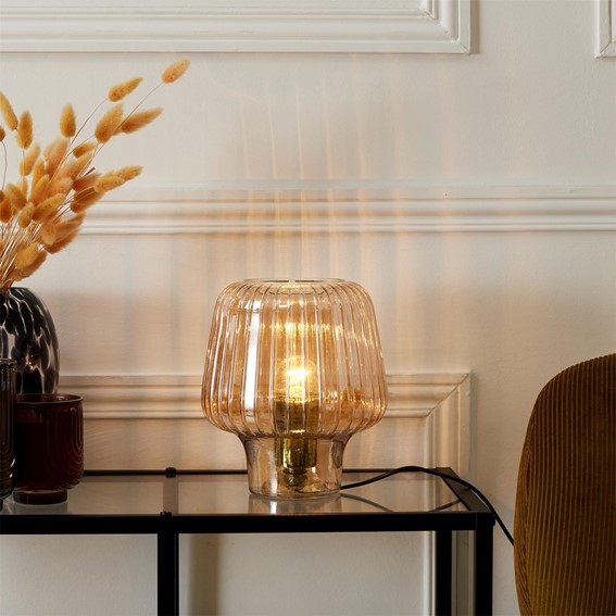 Lampa Stołowa LASIMA Bursztynowy