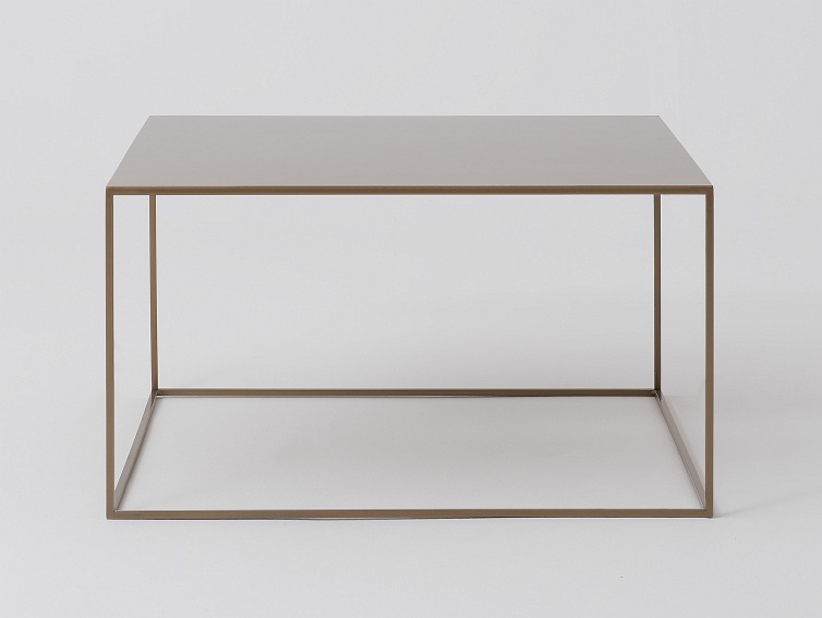 Stół Kawowy Tensio Metal 80x80 Złoty
