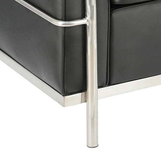 Fotel Kubik 68x75x67 Czarna Skóra