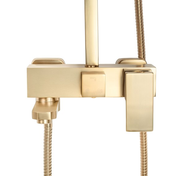 Zestaw Natryskowy JACK Złoty Szczotkowany