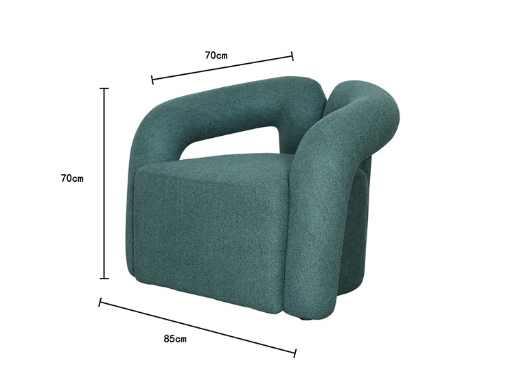 Fotel NUA N14-18 Zielony