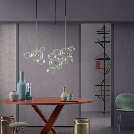 Lampa wisząca CAPRI LINE 3 Złota