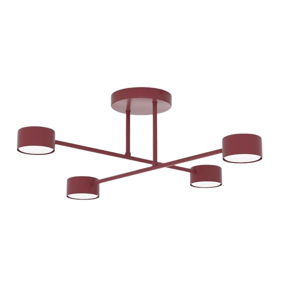 Lampa Sufitowa HALO 4 Burgundowy