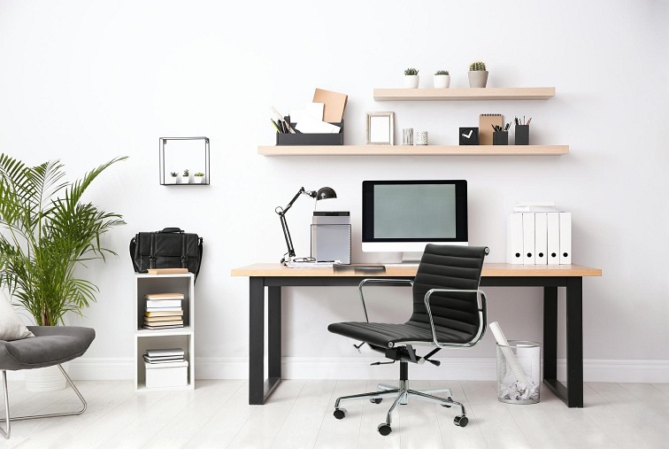 Fotel Biurowy CH1171T 58x59x79-88 Czarna Skóra/Chrom