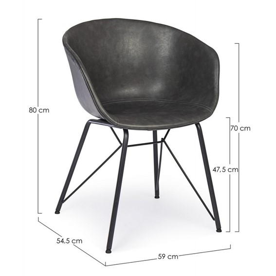 Krzesło WARHOL Szary