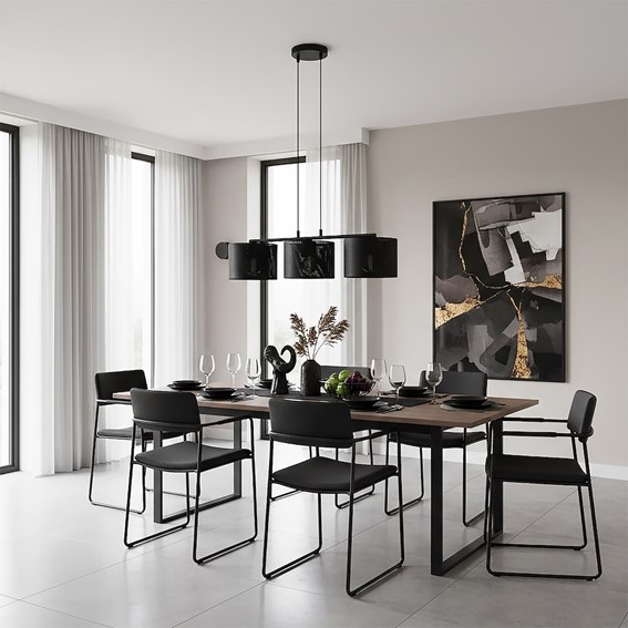 Lampa Wisząca LUX 3 Czarny