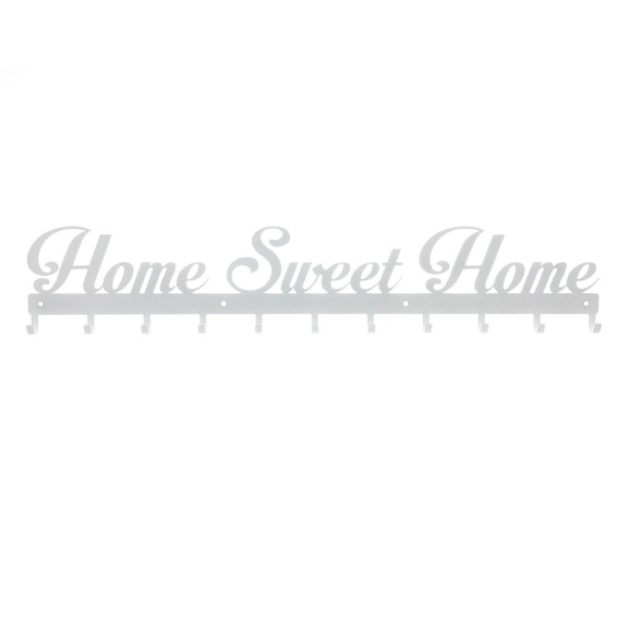 Wieszak Home Sweet Home 3x80x12,4 Biały