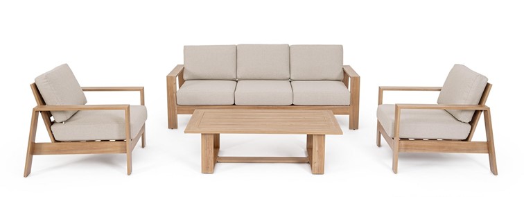 Zestaw Mebli Ogrodowych BALTIC Naturalny