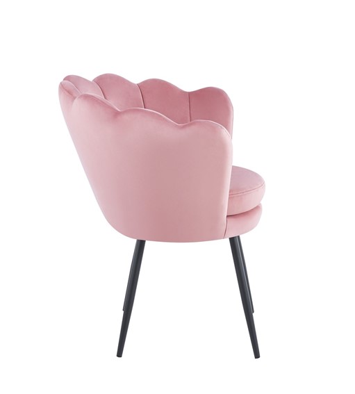 Fotel Velvet FR1-FX Różowy/Czarny