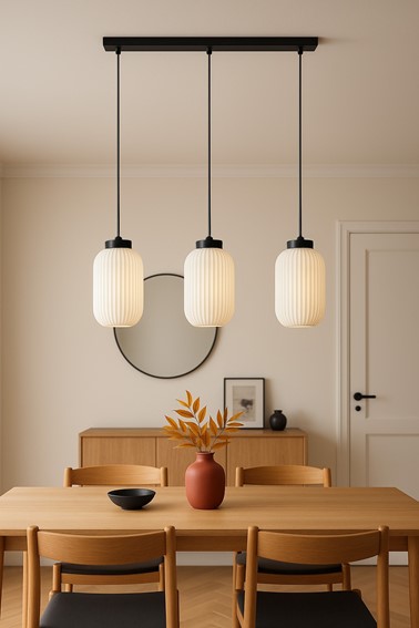Lampa Wisząca VILAR K-5734 Biały/Czarny