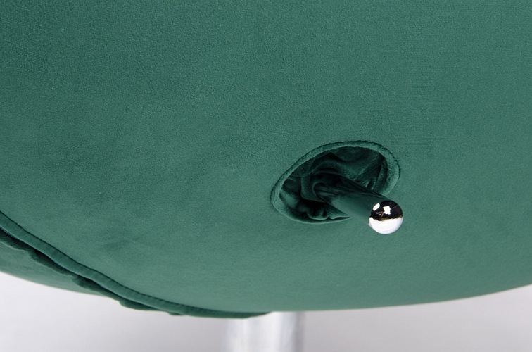 Fotel EGG Szeroki Velvet Ciemny Zielony