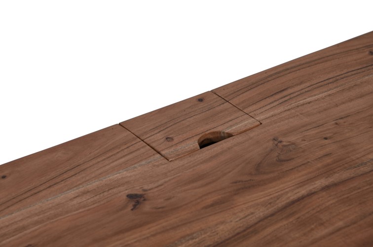 Biurko AVOLA AV2085-5020 Brązowy/Czarny