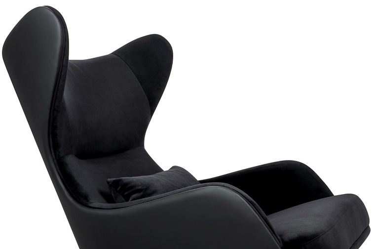 Fotel HAMPTON Velvet Czarny