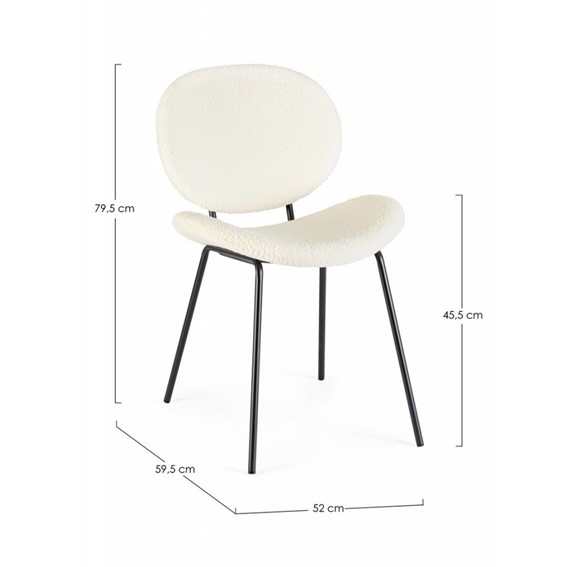 Krzesło MADDIE Biały