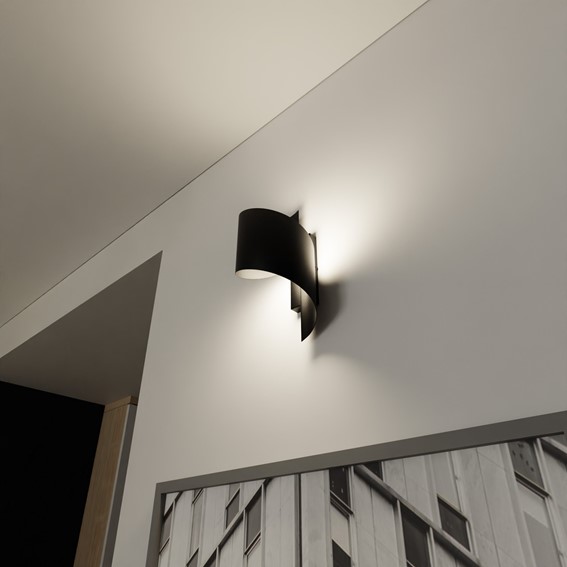 Kinkiet SPINER Czarny