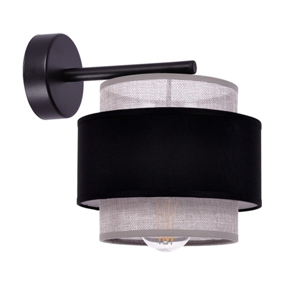 Kinkiet ETELA K-5174 Czarny/Szary