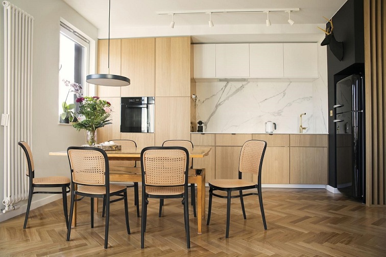 Krzesło ANTONIO Czarny/Brązowy