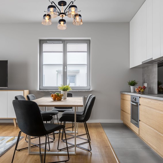 Żyrandol EGALO 5 Czarny/Złoty