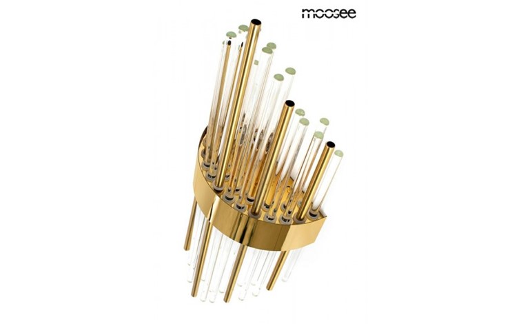 Lampa Ścienna ARMANDO Złoty/Transparentny