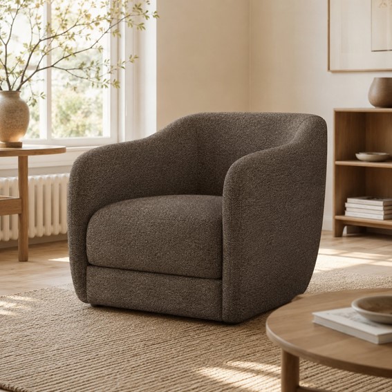 Tkanina TENDER 08 Brązowy (mb)