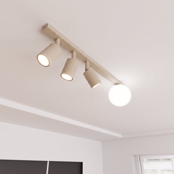 Lampa Sufitowa BASTER 4 Beżowy/Opal