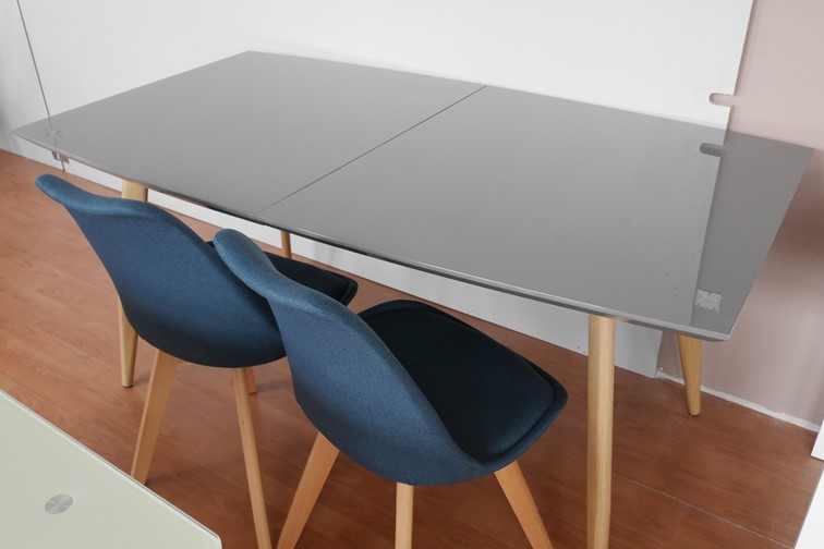 Stół RUTEN 160x90 Popielaty/Dąb Miodowy