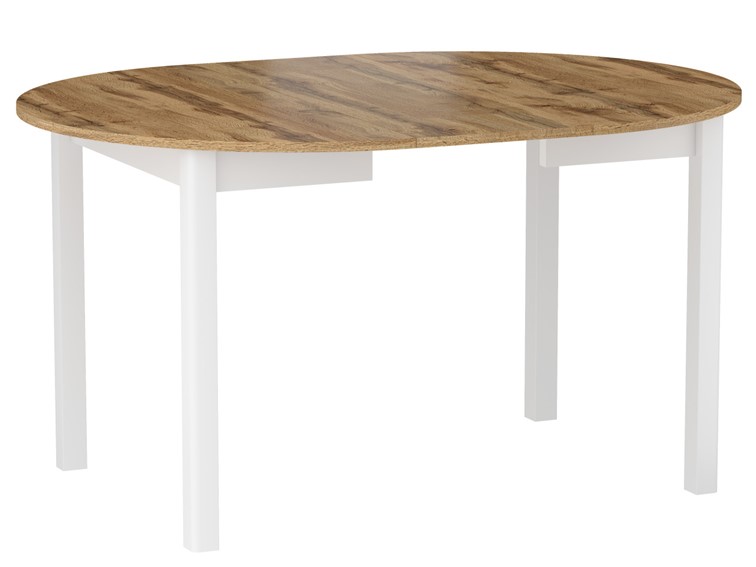 Stół Rozkładany ST5-FX (102-144)x102 cm Dąb Wotan/Biały
