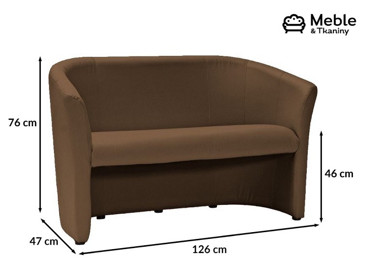 Sofa TM-2 Jasny Brąz