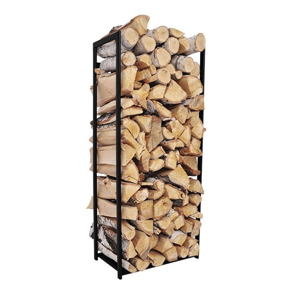 Stojak Na Drewno KAJA HOME KS-12 WOOD L Czarny