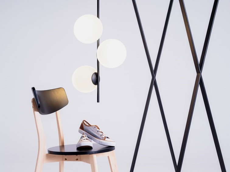 Lampa Wisząca Bobler Vertical 17x40x93 Czarny