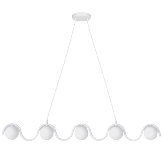 Lampa Wisząca SINUS 5 Biały/Opal
