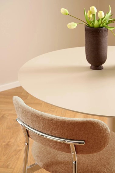 Krzesło LYRIC Pomarańczowy/Chrom