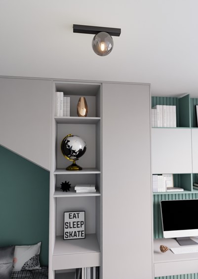 Lampa Sufitowa FIT 1 Czarny/Grafitowy