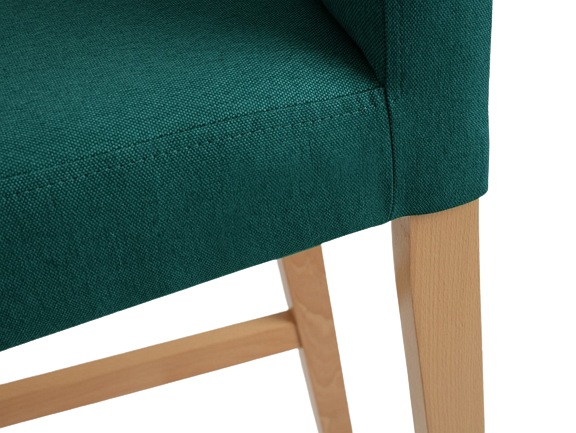 Stołek Barowy Wilton Bar 47x40x104 Morskie Fale/Naturalny