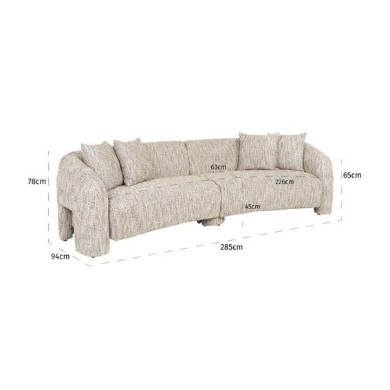 Sofa MILANIA Jasny Beżowy
