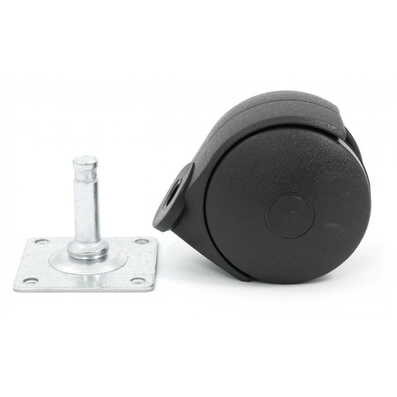 Kółko Fotelowe fi 50 z Blaszką K2 Czarny