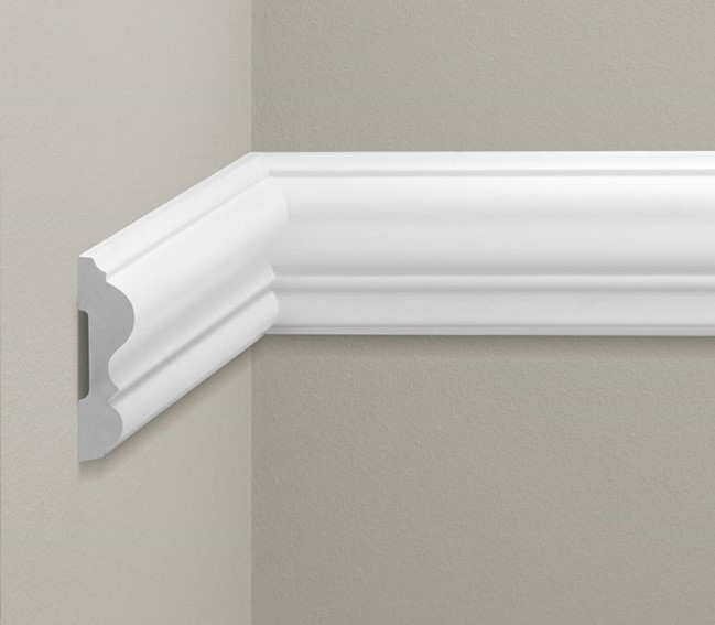 Listwa Naścienna Gładka LNG-12 Flex 235 cm Biały