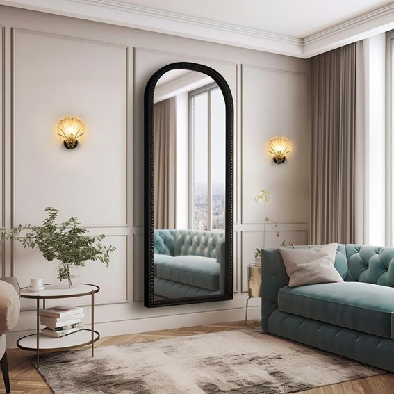 Lampa Ścienna CONCHA Złoty/Transparentny