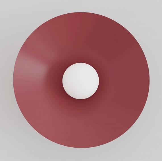 Kinkiet MONO K1L Burgundowy/Opal