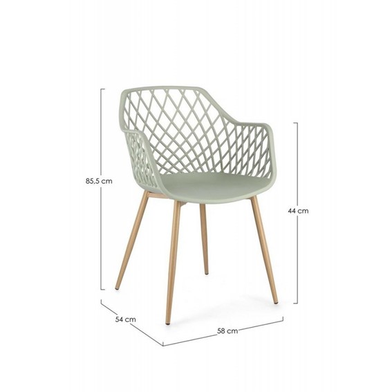 Krzesło OPTIK Zielony