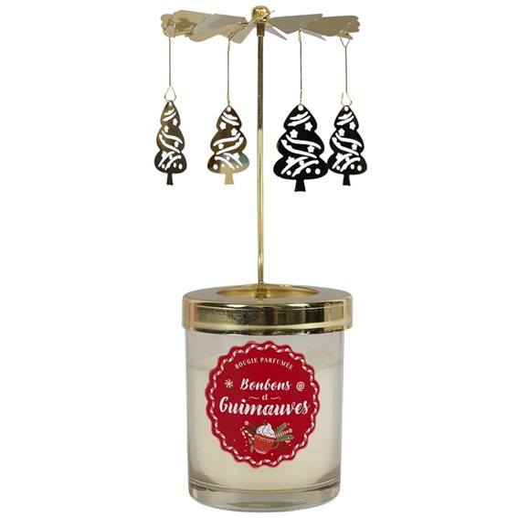 Świeca Zapachowa/Świąteczna KARUZELA Biały