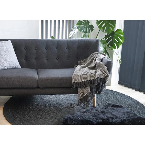 Poduszka na Krzesło HOUSE NORDIC 50x85cm Czarny