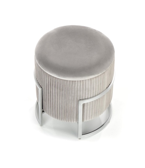 Pufa CRICKET Jasny Popiel