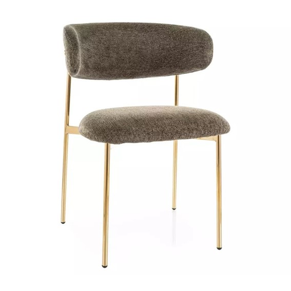 Krzesło ELTON Raven Oliwkowy/Złoty