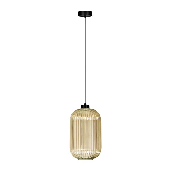 Lampa Wisząca FADIGA K-5741 Bursztynowy/Czarny