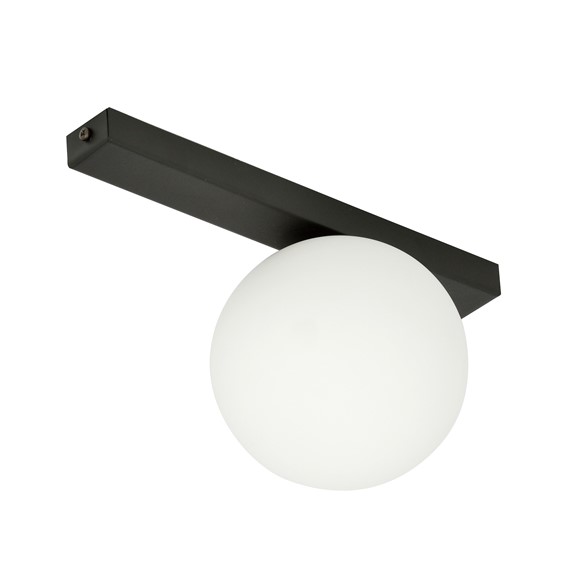 Lampa Sufitowa FIT 1 Czarny/Opal