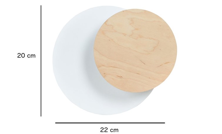 Kinkiet CIRCLE 1A Biały