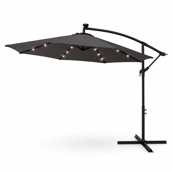 Parasol Ogrodowy NOCTIS LED 2.7m Ciemny Szary